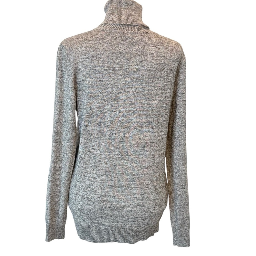 Calvin Klein Gray Turtleneck Sweater with Slim Fit - Picture 5 of 11